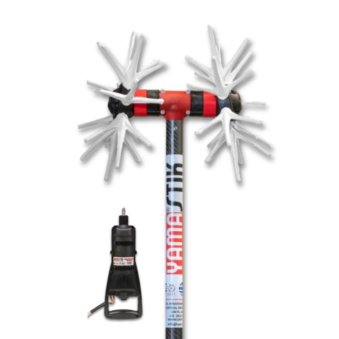 הסט המושלם של YAMASTIK – מנערת X14 ידית קרבון + מנוע Brushless עוצמתי + סוללת גב ליתיום