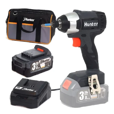 מברגת אימפקט נטענת בראשלס + סוללה Hunter 100312-018 18V 3Ah האנטר