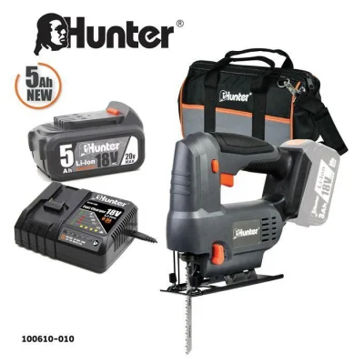 משור אנכי נטען 5Ah 18V, מטען מהיר סוללה אחת 6.5A