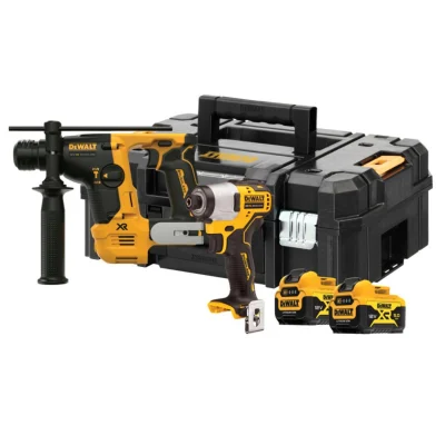 סט 2 כלים – פטישון + מברגת אימפקט סוללות  12V 5Ah