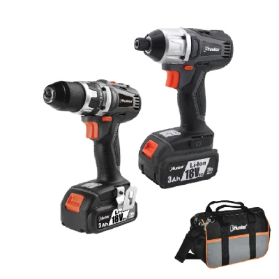 סט אימפקט + מברגה/מקדחה 12V Hunter 100313-004