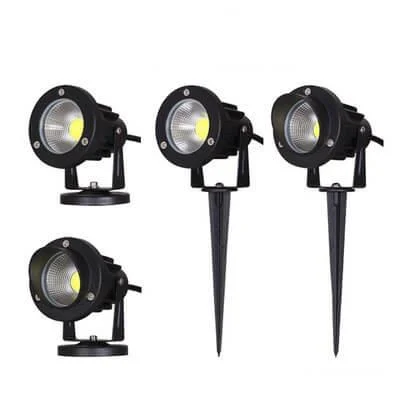 ערכת 4 יחידות תאורת גינה 12V לבן