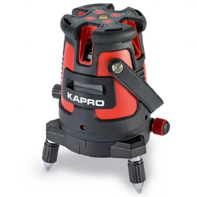 פלס לייזר 5 קווים (אחד אופקי) כולל סט אביזרים KAPRO