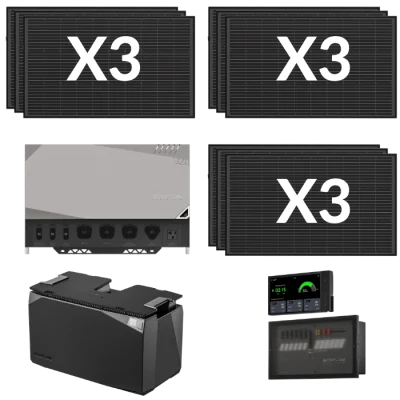 קיט מערכת סולארית ביתית 3600/6000W 5Kwh – סולארי 4860W