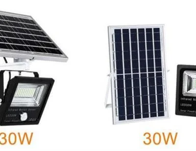 תאורת הצפה סולארית + חיישן תנועה 30W GOLD