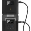 תחנת כח ניידת ECOFLOW DELTA 2000MAX כולל תא הרחבה- הספק 2400W, קיבולת כללית 4032Wh