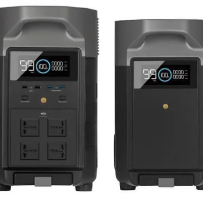 תחנת כח ניידת ECOFLOW DELTA 3600PRO כולל תא הרחבה- הספק 3600W, קיבולת כללית 7200Wh
