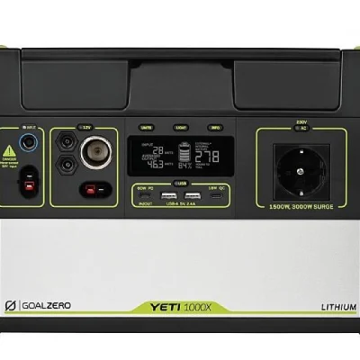 תחנת כח ניידת GOALZERO YETI 1000X, הספק 1500W, קיבולת 1000Wh, מארז קשיח