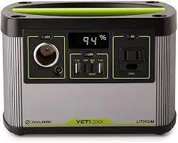 תחנת כח ניידת GOALZERO YETI 200X – קיבולת 187Wh – הספק 120W