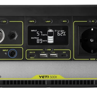 תחנת כח ניידת GOALZERO YETI 500X – קיבולת 505Wh – הספק 300W